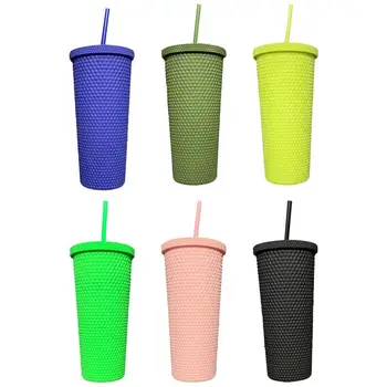 Чаши За Бутилки за Вода за Многократна употреба Твърдите Пластмасови Чаши Безплатна Преносима Бутилка Със Защита От падане, Запечатани, Голям Капацитет За Студенти